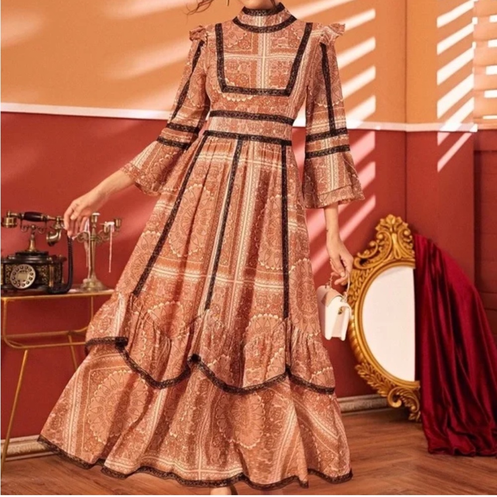 Maxi 60s style dress
